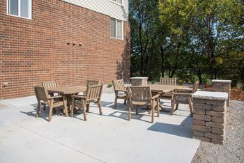 outdoor patio with seating for entertaining